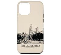 Souvenir da viaggio vintage retrò di Philadelphia Pennsylvania Custodia per iPhone 12 mini