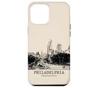 Souvenir da viaggio vintage retrò di Philadelphia Pennsylvania Custodia per iPhone 12 Pro Max