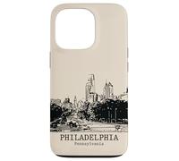 Souvenir da viaggio vintage retrò di Philadelphia Pennsylvania Custodia per iPhone 13 Pro