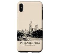 Souvenir da viaggio vintage retrò di Philadelphia Pennsylvania Custodia per iPhone XS Max