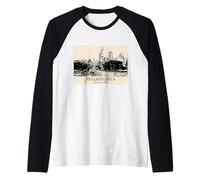 Souvenir da Viaggio Vintage retrò di Philadelphia Pennsylvania Maglia con Maniche Raglan