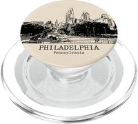 Souvenir da viaggio vintage retrò di Philadelphia Pennsylvania PopSockets PopGrip per MagSafe