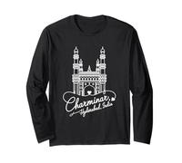 Souvenir d'arte a forma di cuore firmato Charminar, Hyderabad, India Maglia a Manica