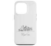 Souvenir d'arte da viaggio New Hampshire Home Black Skyline Custodia per iPhone 13 Pro