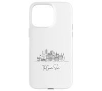 Souvenir d'arte da viaggio New Hampshire Home Black Skyline Custodia per iPhone 15 Pro Max