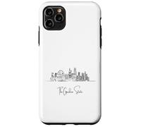 Souvenir d'arte da viaggio New Jersey Home Black Skyline Custodia per iPhone 11 Pro Max