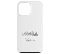 Souvenir d'arte da viaggio New Jersey Home Black Skyline Custodia per iPhone 13 Pro Max