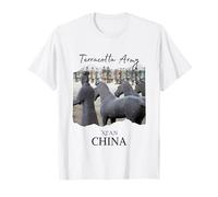 Souvenir dei Bambini delle reliquie della Cina dell'Esercito di Terracotta Xian per Gli Uomini Ragazzi Maglietta