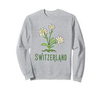 Souvenir dei fiori della stella alpina della Svizzera Felpa