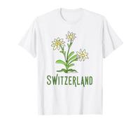 Souvenir dei fiori della stella alpina della Svizzera Maglietta