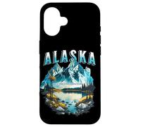 Souvenir dei visitatori dell'ultima frontiera dell'Alaska Custodia per iPhone 16