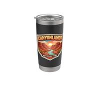 Souvenir del Parco Nazionale delle Canyonlands Utah Memorabilia Escursionista Bicchiere termico in acciaio inox doppia parete