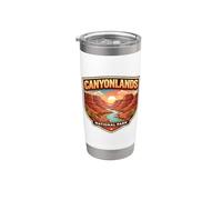 Souvenir del Parco Nazionale delle Canyonlands Utah Memorabilia Escursionista Bicchiere termico in acciaio inox doppia parete