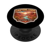 Souvenir del Parco Nazionale delle Canyonlands Utah Memorabilia Escursionista PopSockets PopGrip Adesivo