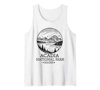 Souvenir del Parco Nazionale di Acadia Maine retrò per Uomini, Donne e Bambini Canotta