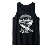 Souvenir del Parco Nazionale di Acadia Maine retrò per Uomini, Donne e Bambini Canotta