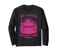 Souvenir del Parco Nazionale di Acadia Maine retrò per Uomini, Donne e Bambini Maglia a Manica