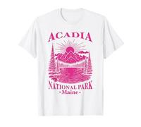 Souvenir del Parco Nazionale di Acadia Maine retrò per Uomini, Donne e Bambini Maglietta
