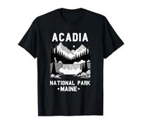 Souvenir del Parco Nazionale di Acadia Maine retrò per Uomini, Donne e Bambini Maglietta