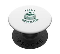 Souvenir del parco nazionale di Acadia Maine retrò per uomini, donne e bambini PopSockets PopGrip Adesivo