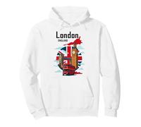 Souvenir del Tower Bridge di Londra Inghilterra Felpa con Cappuccio