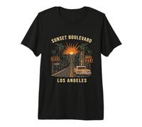 Souvenir del Tramonto Boulevard California Retro Los Angeles Maglietta Premium