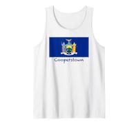 Souvenir della Bandiera Americana di Cooperstown New York Canotta