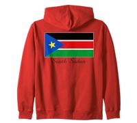 Souvenir della Bandiera del Sud Sudan Felpa con Cappuccio