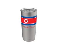 Souvenir della bandiera della Corea del Nord Bicchiere termico in acciaio inox doppia parete