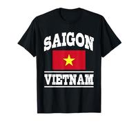 Souvenir della Città di Saigon, Vietnam, Ho Chi Minh, Bandiera vietnamita Maglietta