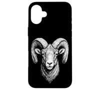 Souvenir della fauna selvatica all'aperto del viaggiatore della capra cornuta dell'annata Custodia per iPhone 16 Plus