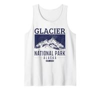 Souvenir della Natura del Parco Nazionale Vintage dell'Alaska di Glacier bay Canotta