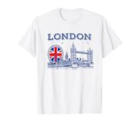 Souvenir della Ruota panoramica di Londra Skyline Union Jack Maglietta
