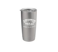 Souvenir delle coordinate di Austin Texas Bicchiere termico in acciaio inox doppia parete