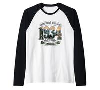 Souvenir delle Great Smoky Mountains National Park USA Maglia con Maniche Raglan