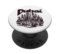 Souvenir delle vacanze a Dubai City PopSockets PopGrip Adesivo