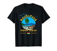 Souvenir dell'isola delle Palme dell'Oceano Indiano delle Mauritius Maglietta