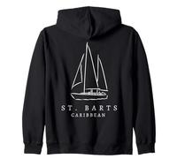 Souvenir dello Yachting Paradise del Caribbean Sailing Club di St Barts Felpa con Cappuccio