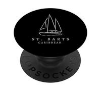 Souvenir dello Yachting Paradise del Caribbean Sailing Club di St Barts PopSockets PopGrip Adesivo