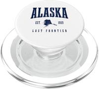 Souvenir dell'orgoglio vintage dell'Alaska L'ultima frontiera PopSockets PopGrip per MagSafe