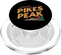 Souvenir di Bigfoot del Colorado con scritta "I Survived Pikes Peak" PopSockets PopGrip per MagSafe