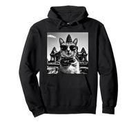 Souvenir di Cat Khmer e tempio cambogiano di Angkor Wat Felpa con Cappuccio