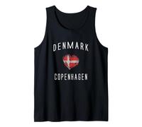 Souvenir di Copenaghen Storia Danese Bandiera Moderna Danimarca Canotta