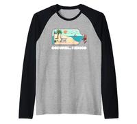 Souvenir di Cozumel Messico Vacation Travel Uomo Donna Maglia con Maniche Raglan