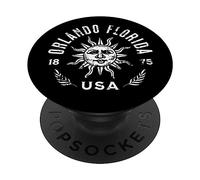 Souvenir di design in stile invecchiato di Orlando, Florida, USA PopSockets PopGrip Adesivo