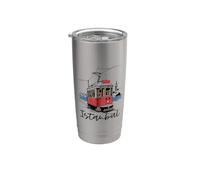 Souvenir di Istanbul Turchia Bicchiere termico in acciaio inox doppia parete
