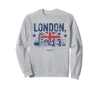 Souvenir di Londra Skyline Union Jack Inghilterra Felpa