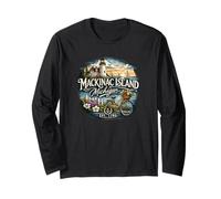Souvenir di Mackinac Island Michigan, Design Grafico Maglia a Manica