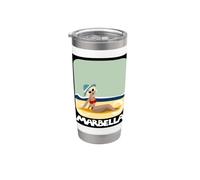 Souvenir di Marbella Bicchiere termico in acciaio inox doppia parete