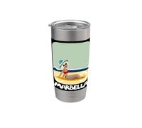 Souvenir di Marbella Bicchiere termico in acciaio inox doppia parete